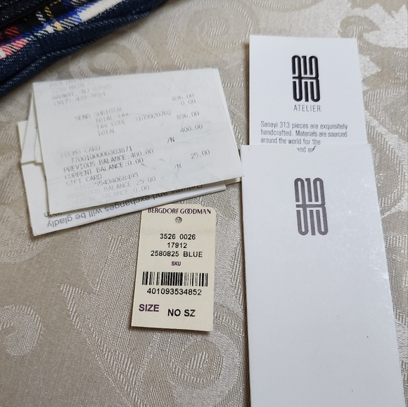 SANAY1313 Mattia Embroidered Tartan Clutch – Made in Italy – NWT $836 Retail - Picture 10 of 16